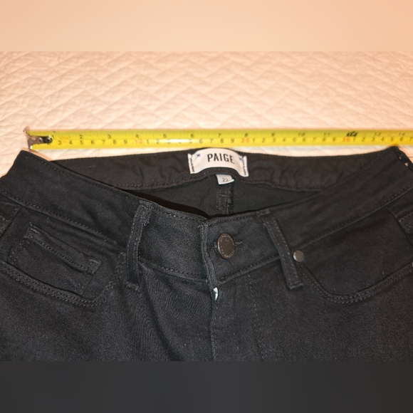 Paige Skyline Skinny Black Jeans Women's Size 27 - Picture 6 of 9